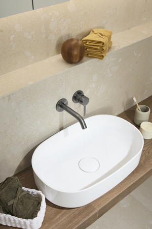 KFA bateria umywalkowa podtynkowa Moza, gun metal grey PVD 5039-810-61