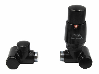 Vario Term zestaw grzejnikowy Integra prawy, czarny mat IGS0224CFK/P