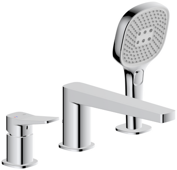 KFA bateria wannowa 3-otworowa Malaga, chrom 4525-210-00