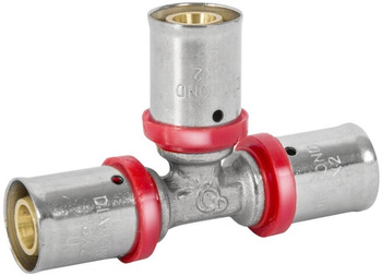 Diamond trójnik zaprasowywany potrójny PEX-AL-PEX z mosiądzu 20x20x16 FZZ-009.20X20X16.T-3