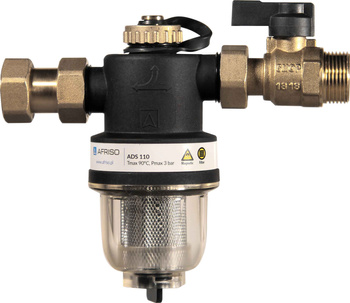 Afriso kompaktowy magnetyczny separator zanieczyszczeń ADS 110, uniwersalne przyłącza G3/4" 7711000