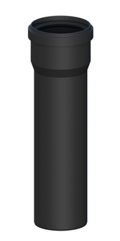 Ricom rura prosta PP L 1000 mm DN 80 odporna na promieniowanie UV z uszczelką EPDM 22080C