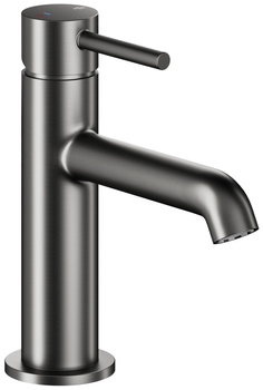 KFA bateria umywalkowa stojąca Moza Mini (25 mm), brushed gun metal grey PVD + click clack 5032-835-61