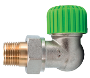 Vario Term kątowy, lewy zawór grzejnikowy MASTER nikiel 000M772A001