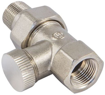 Schlosser zawór powrotny grzejnikowy DN10 3/8  X 3/8  prosty 601300003