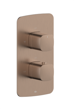KFA bateria natryskowa termostatyczna, podtynkowa Malaga, brushed rose gold PVD 5759-001-34