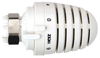 Herz głowica termostatyczna Design D, biała 1926089