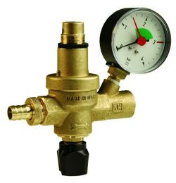 Afriso FAM-zawór do napełniania z manometrem 0/4 bar 42406