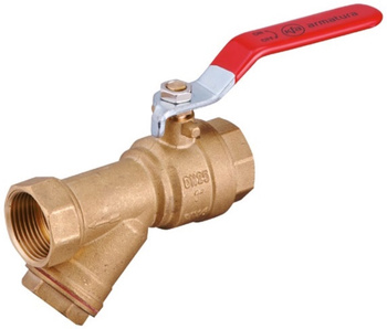 KFA zawór kulowy z filtrem skośnym 3/4" 708-010-20