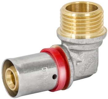 Diamond kolano zaprasowywane KOL-CH PEX-AL-PEX z mosiądzu 3/4"x16 FZZ-004.3/4X16.KOL-C