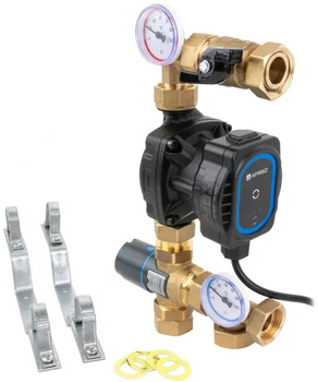 Afriso moduł mieszający BTU 501 AP do ogrzewania podłogowego z zaworem ATM 561, pompa AFRISO APH 160 9050120