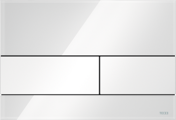 Tece TECEsquare - przycisk szkło białe, przyciski białe 9240800
