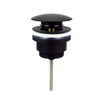 Instadrain korek klik-klak do umywalki z przelewem i bez przelewu, czarny mat 2311