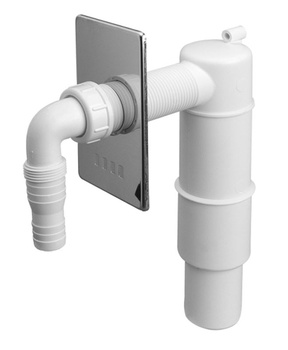 McAlpine przyłącze podtynkowe do pralki lub zmywarki, maskownica chrom HCWM50