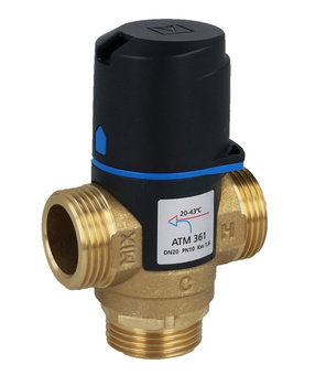 Afriso zawór termostatyczny mieszający ATM 361, DN20, G1", Kvs 1,6 m3/h 1236110