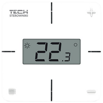 Tech bezprzewodowy regulator pokojowy R-8x, biały STR8X