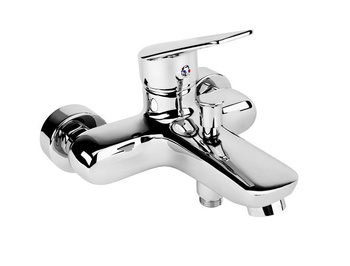 KFA bateria wannowa TOPAZ ścienna, chrom 4014-010-00