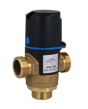 Afriso zawór termostatyczny mieszający ATM 343, DN15, G3/4", Kvs 1,6 m3/h 1234310