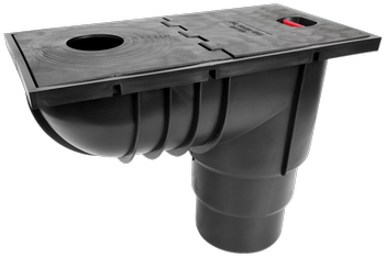 Tycner osadnik rynnowy fi 110 czarny 9200C