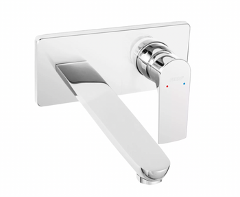 Ferro bateria umywalkowo-wannowa podtynkowa ALGEO SQUARE, chrom BAQ3PA22