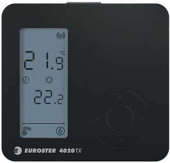 Euroster bezprzewodowy regulator E4020 TXRXB, czarny E4020TXRXB