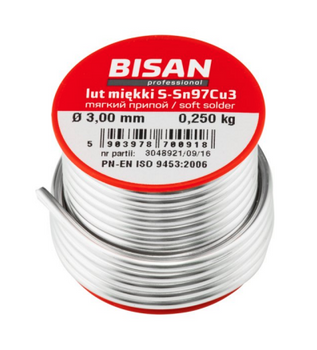 Bisan lut miękki S-SN97Cu3 B/T 03.0 250 g (szpula) B870091