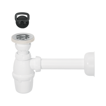 Wirquin syfon umywalkowy butelkowy z metalowym sitkiem 34570203