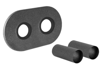 Diamond zestaw maskujący, rozeta podwójna z tulejami, antracyt ART.440.ZEST.MASK.ANTR