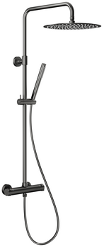 KFA deszczownia z baterią termostatyczną Moza Premium, gun metal grey PVD 5736-920-61