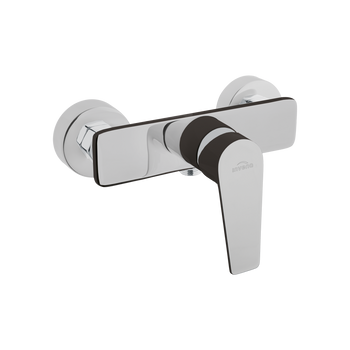 Invena bateria natryskowa Dokos czarny/chrom BN-19-004-V