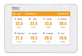 Tech panel kontrolny M-8 N bezprzewodowy do listwy L-8 (montaż podtynkowy) biały STM8NWH