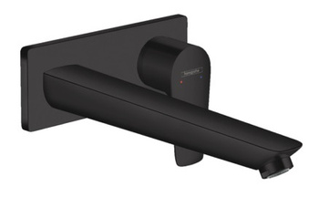 Hansgrohe jednouchwytowa bateria umywalkowa Talis E z wylewką dł. 225 mm, montaż podtynkowy, element zewnętrzny, DN15 czarny mat 71734670