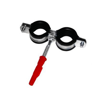 Gorgiel uchwyt stalowy podwójny z uszczelką, 20 mm 3/4" 1031226030