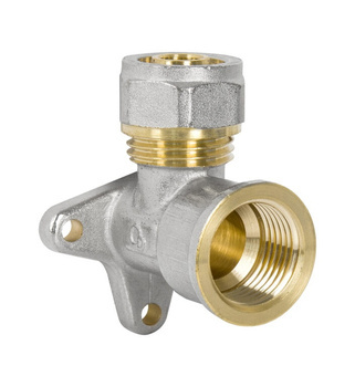 Diamond kolano naścienne KOL-Ł, PEX-AL-PEX, mosiądz 1/2"x20 FTN-010.1/2X20.KOL-Ł