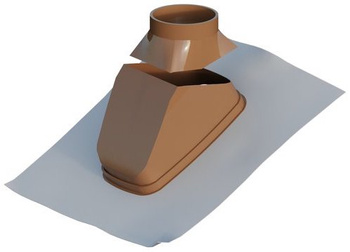 Ricom przejście do dachów skośnych 25° do 50° z kołnierzem ołowianym DN 100-125 ZB125UBPR