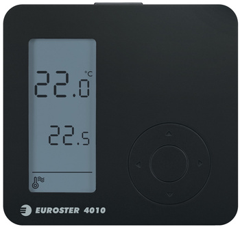 Euroster przewodowy regulator temperatury E4010, czarny E4010B