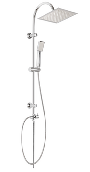 Invena zestaw natryskowy z deszczownią Florina chrom AU-30-001