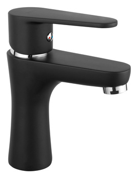 Ferro bateria umywalkowa stojąca ALGEO BLACK, czarny BAG2BL