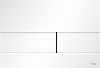 Tece przycisk spłukujący TECEsquare II z metalu do WC, biały matowy 9240834