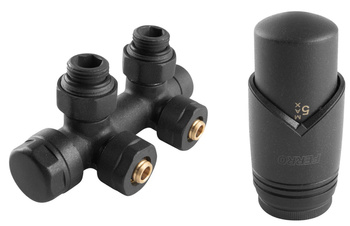 Ferro dekoracyjny zestaw termostatyczny zespolony, kątowy, antracyt ZTD30AT