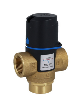 Afriso zawór termostatyczny mieszający ATM 331, DN20, Rp3/4", Kvs 1,6 m3/h 1233110