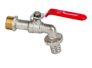 Diamond kurek kulowy - kran czerpalny, z dławikiem 3/4" ART.2502-20.KRAN.