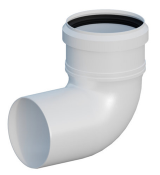 Ricom kolano PP 87° DN 60 z uszczelką EPDM 10060B