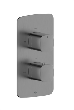 KFA bateria natryskowa termostatyczna, podtynkowa Malaga, gun metal grey PVD 5759-001-61