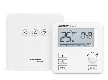 Auraton tygodniowy, bezprzewodowy regulator temperatury ze sterownikiem urządzenia grzewczego lub klimatyzacyjnego Fornax Draco Set AUR00DRC0SE00