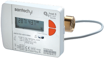 Santech ciepłomierz QHeat5 qp 1,5 m3/h DN15 - zasilanie QH5K-000-00-0