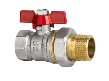 Diamond kurek kulowy ze śrubunkiem, z dławikiem, z aluminiowym motylkiem 1/2" ART.2424-15.D