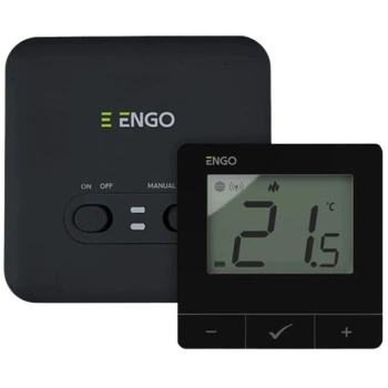Engo internetowy, bezprzewodowy regulator temperatury Wi-Fi E20i-B, czarny E20I-B