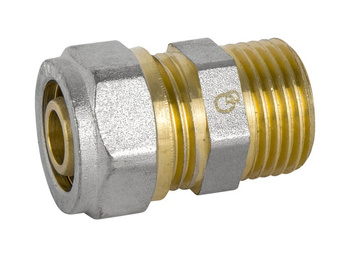 Diamond łącznik ZŁ-CH, PEX-AL-PEX, mosiądz 3/4"x20 FTN-001.3/4X20.ZŁ-CH