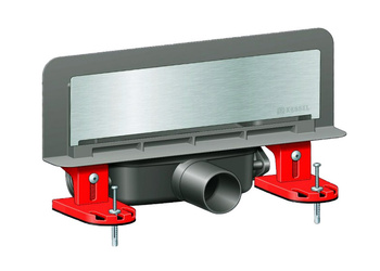 Kessel odpływ ścienny Scada z pokrywą ze stali nierdzewniej kompletny 48000.02